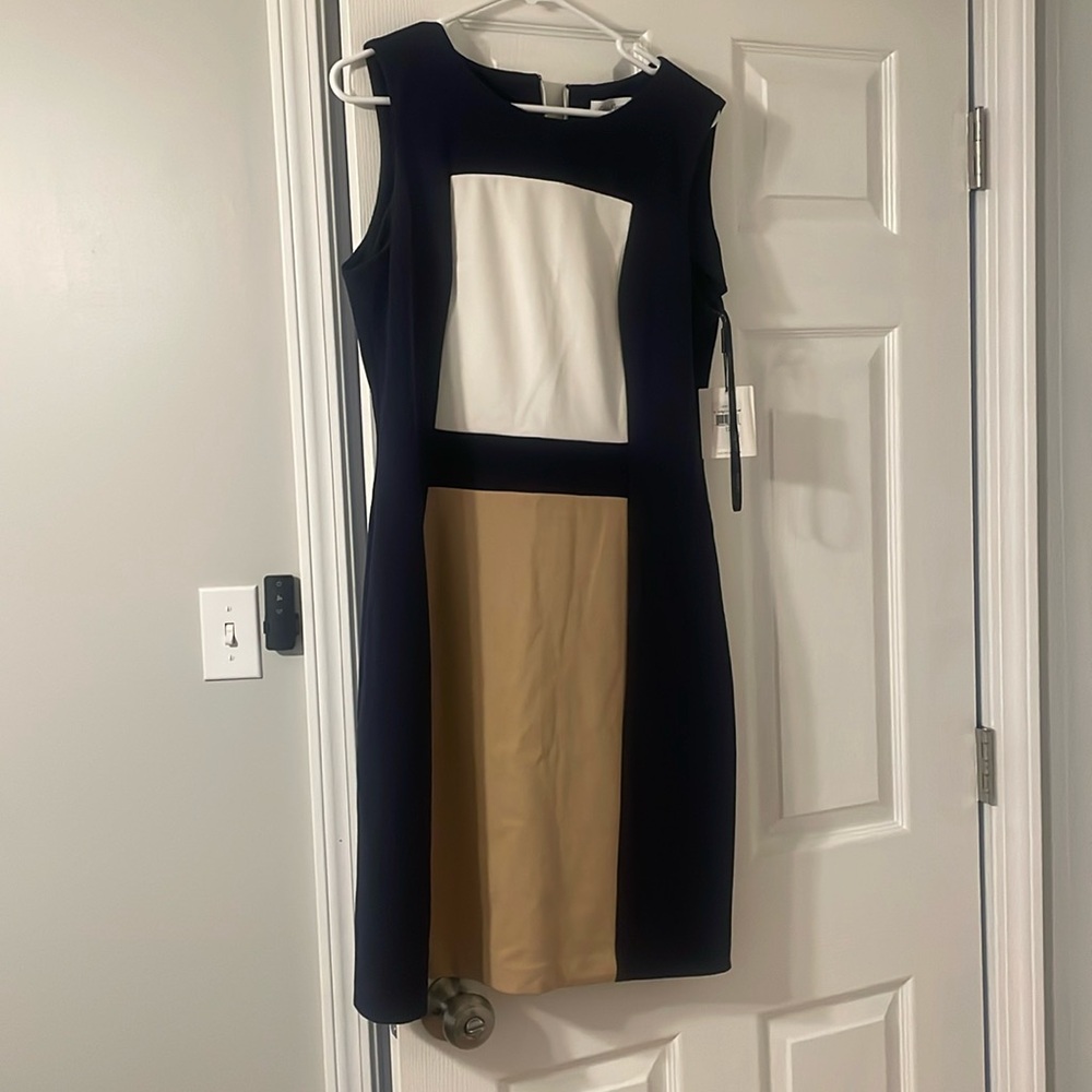 NWT Calvin Klein Color Block Dress